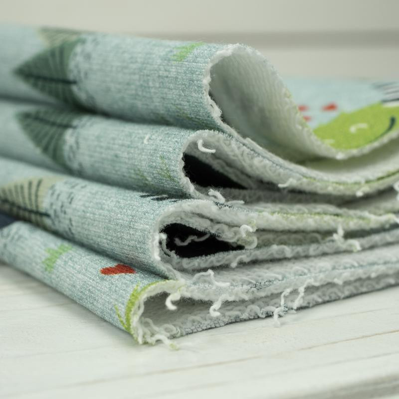 MÓJ PRZYJACIEL POTWÓR - gruba dzianina pętelkowa P300