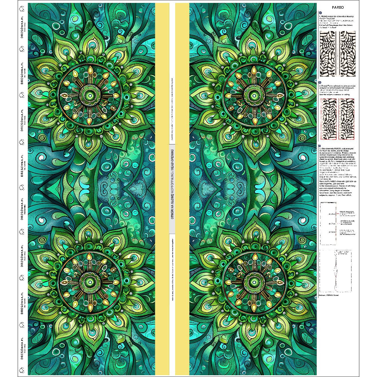 PAREO - MANDALA wz. 7 - zestaw do uszycia