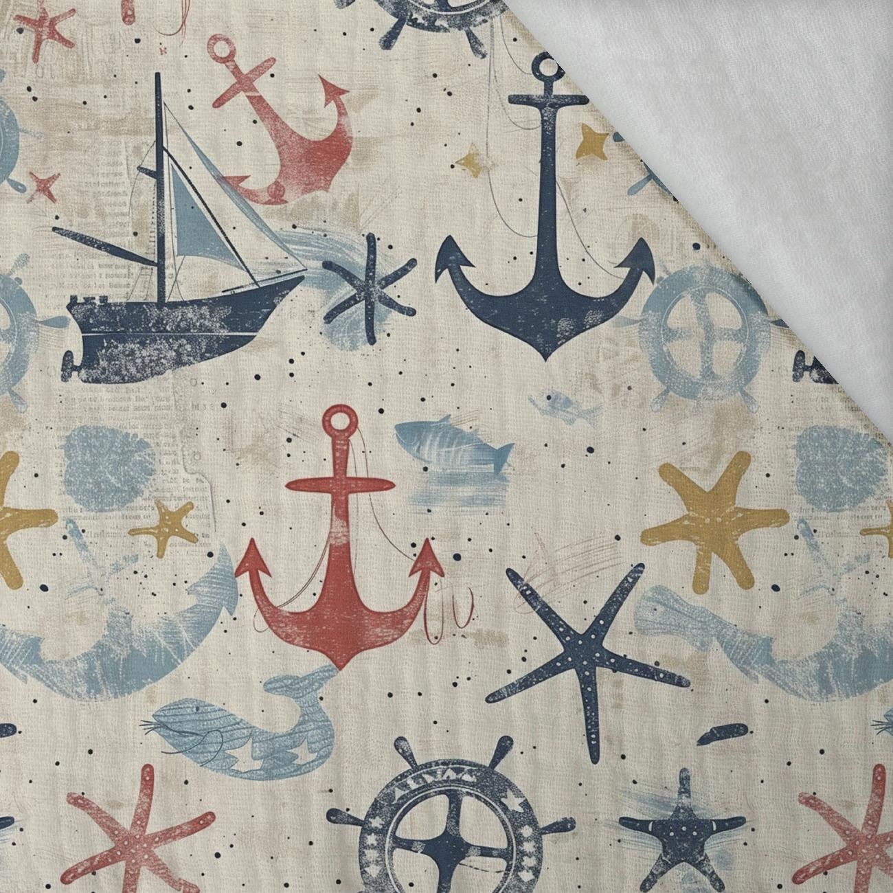 MARINE WZ. 2 - Muślin bawełniany