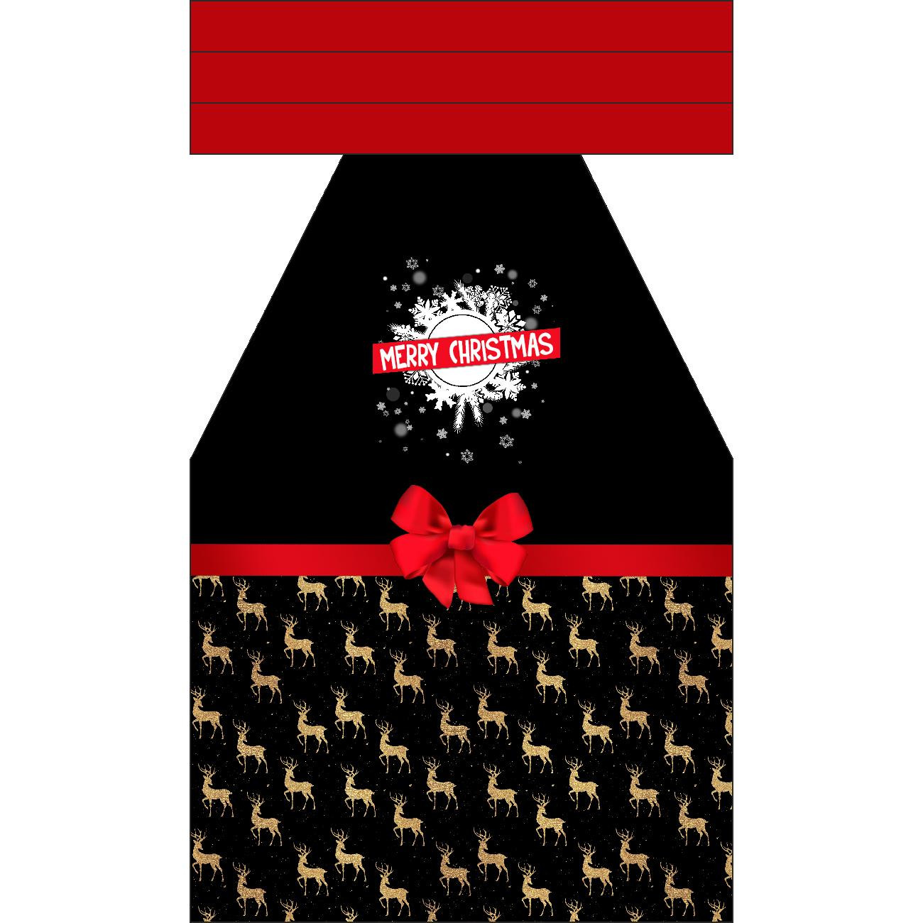 ŚWIĄTECZNY FARTUSZEK - MERRY CHRISTMAS / jelenie