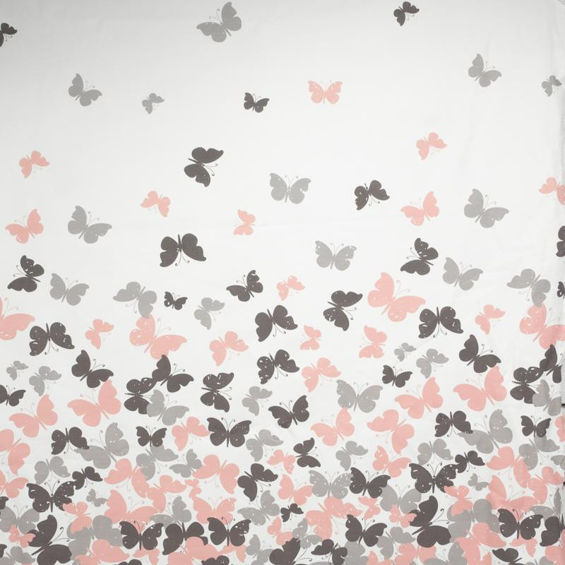 MOTYLKI RÓŻ - panel dzianina pętelkowa 