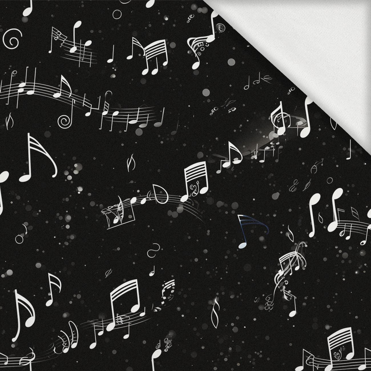 MUSIC NOTES WZ. 3 - dzianina pętelkowa z elastanem ITY