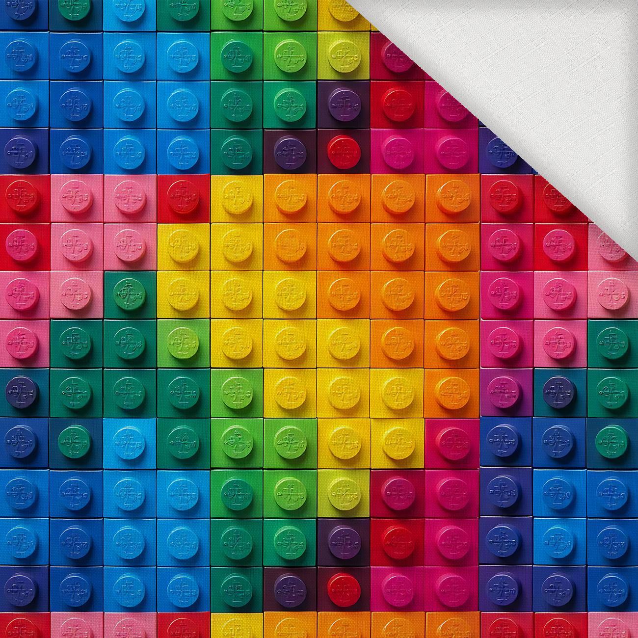 NEON BLOCKS WZ.1 - Tkanina na obrusy