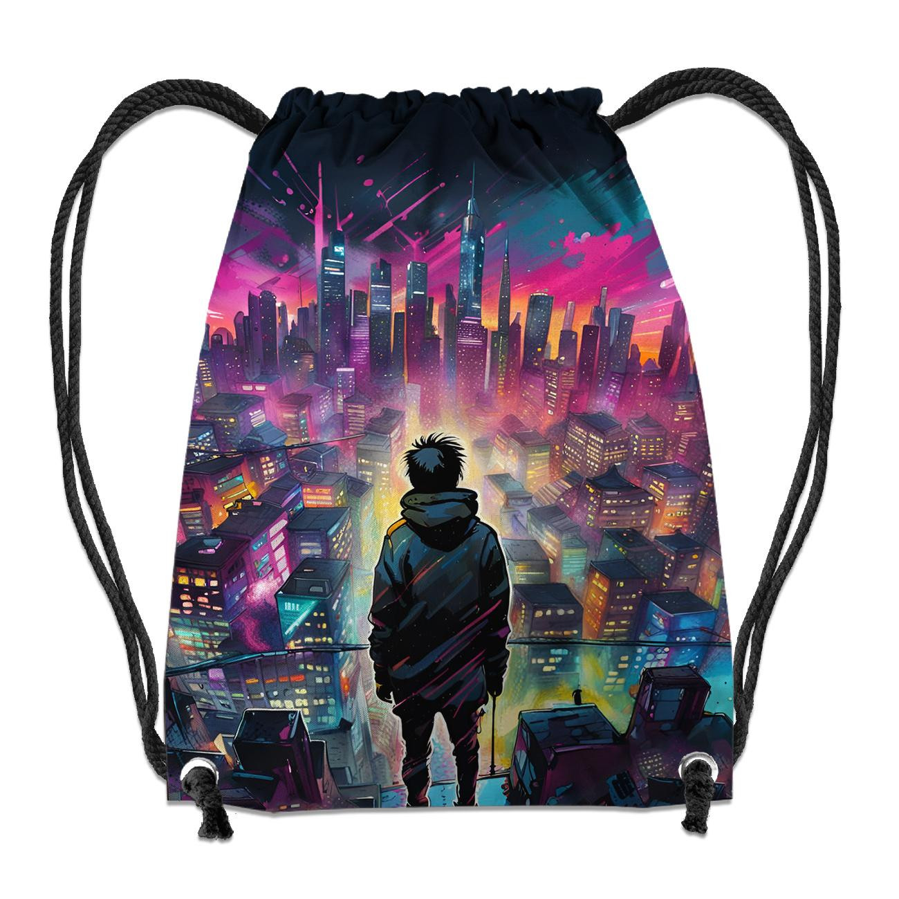 NEON GALAXY WZ.6 - panel (60cm x 50cm) - Welur tapicerski