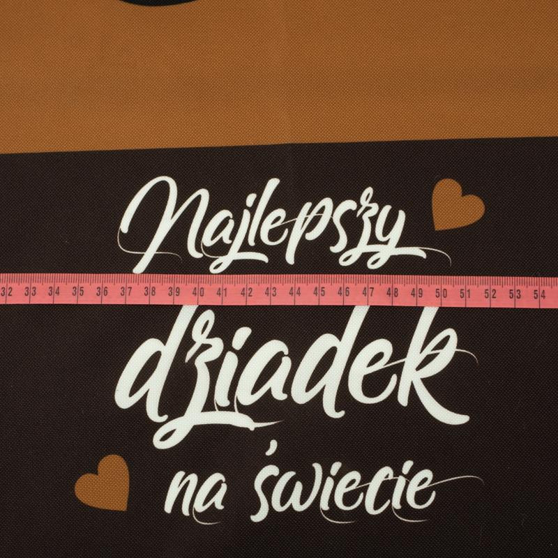 NAJLEPSZY DZIADEK NA ŚWIECIE - panel tkanina wodoodporna PL