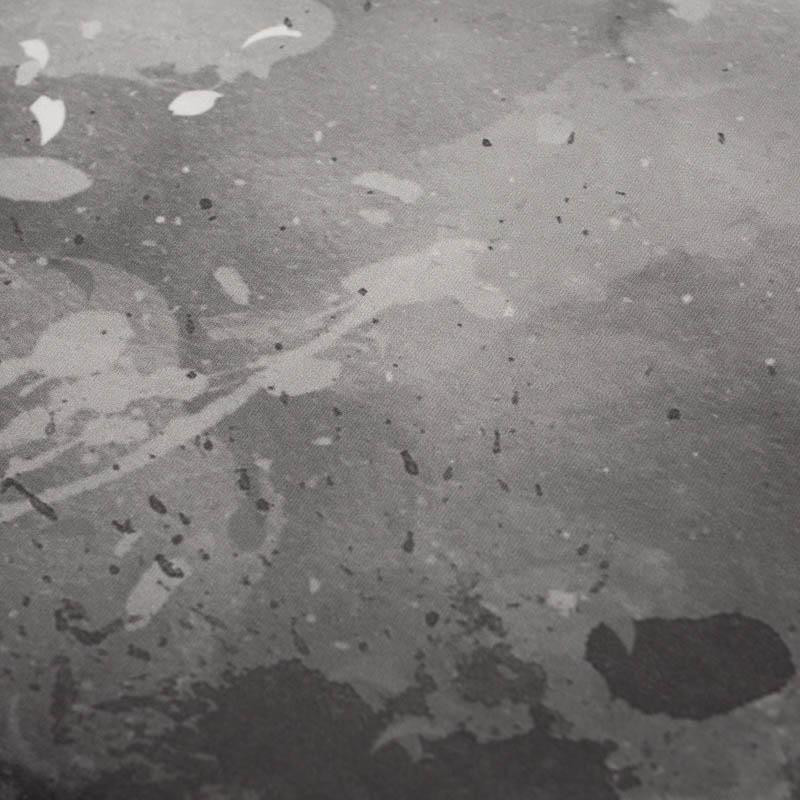 KLEKSY (szary) - panel dzianina pętelkowa