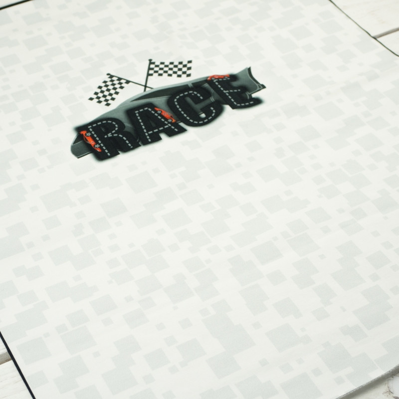 SZYBKIE BRYKI / race - panel dzianina pętelkowa 