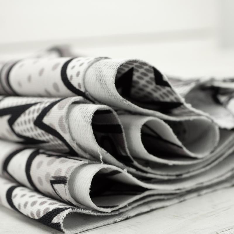 KOMIKS (czarny-biały) - dresówka pętelkowa SP250