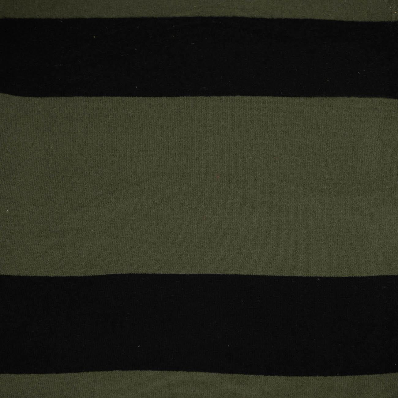 PASY OLIWKOWE - CZARNE - Dzianina swetrowa szmerglowana 270g