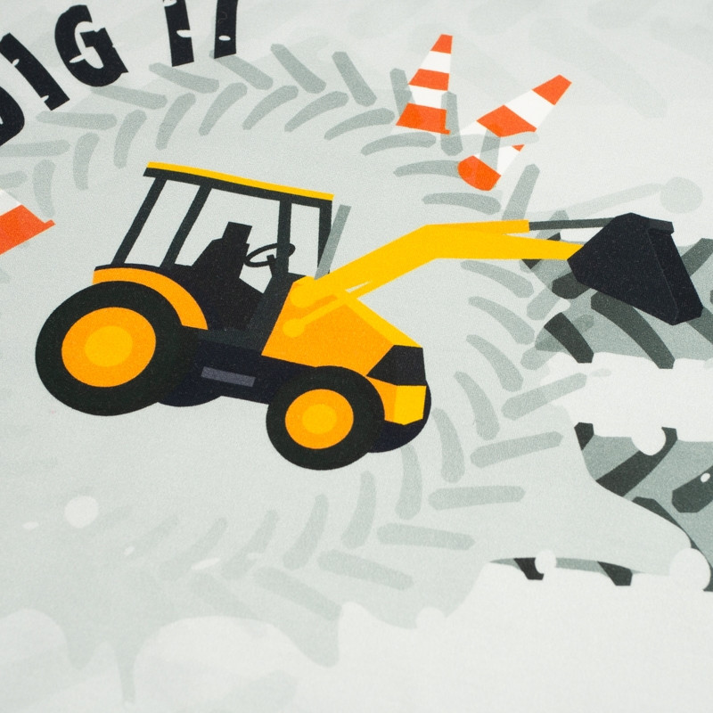 KOPARKA - panel (60cm x 50cm) dzianina pętelkowa