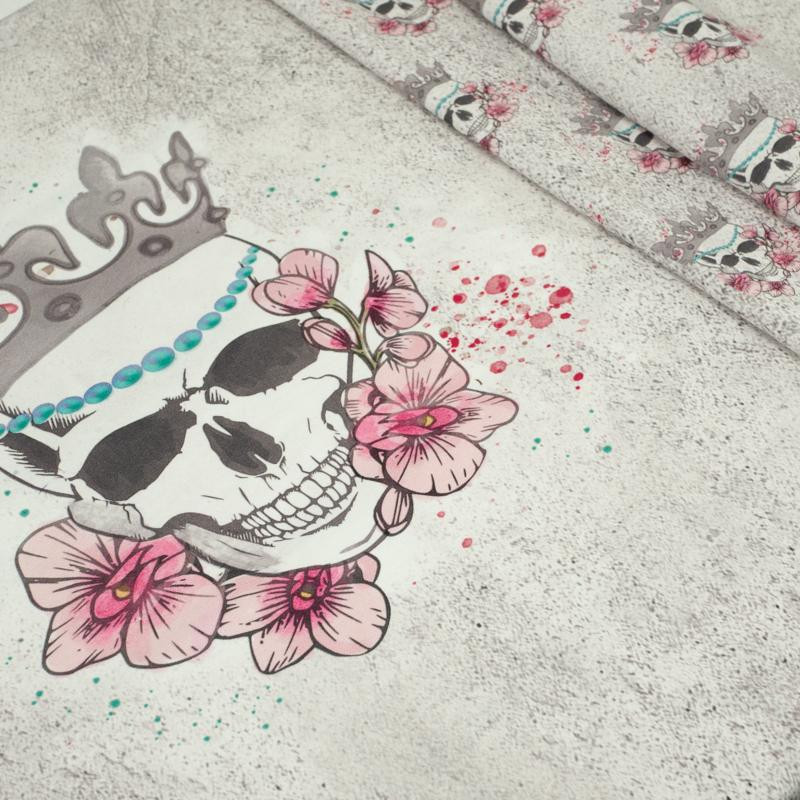 SKULL QUEEN - panel panoramiczny single jersey TE210