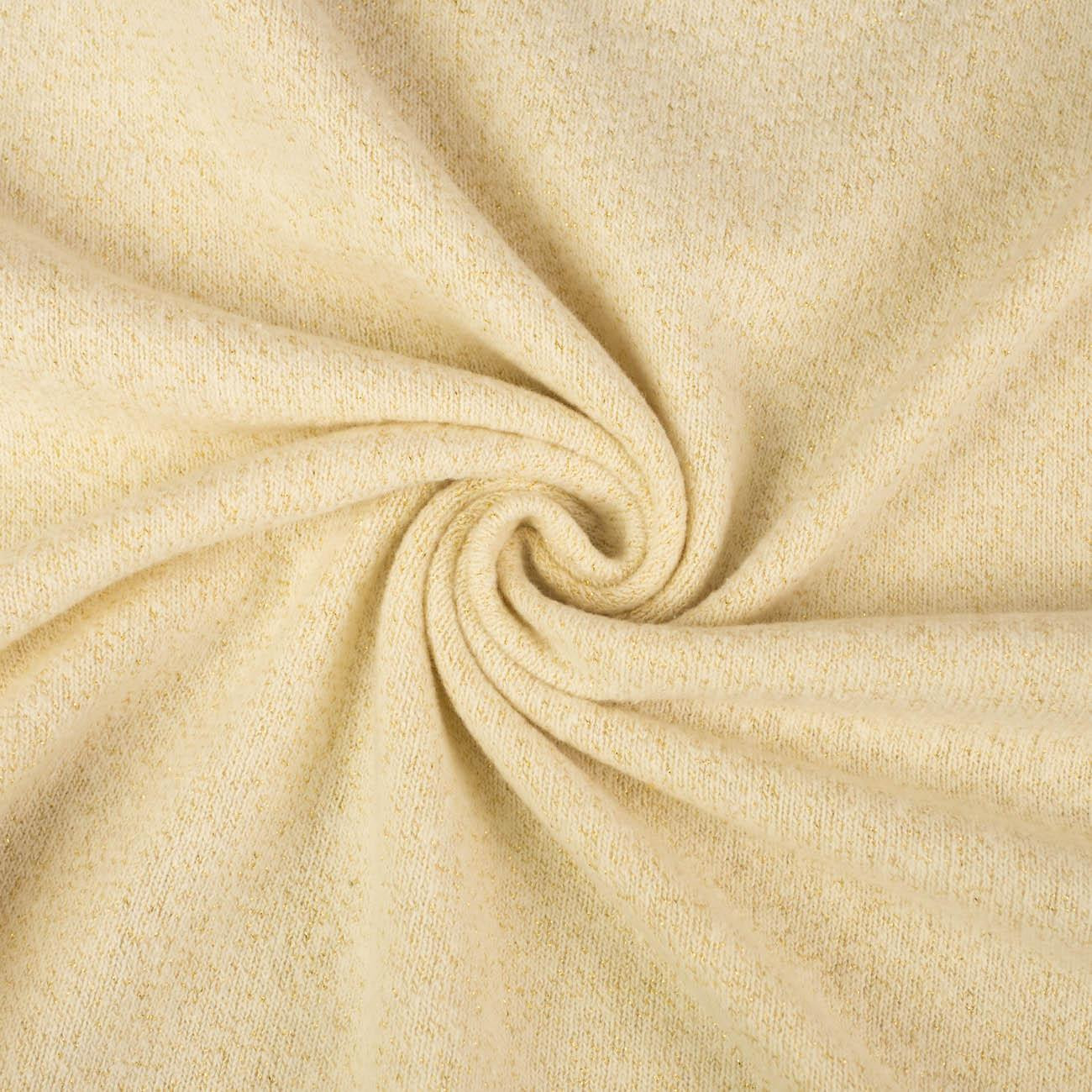 Dzianina swetrowa z lureksową nitką 200g (ECRU - BUTTER YELOW)