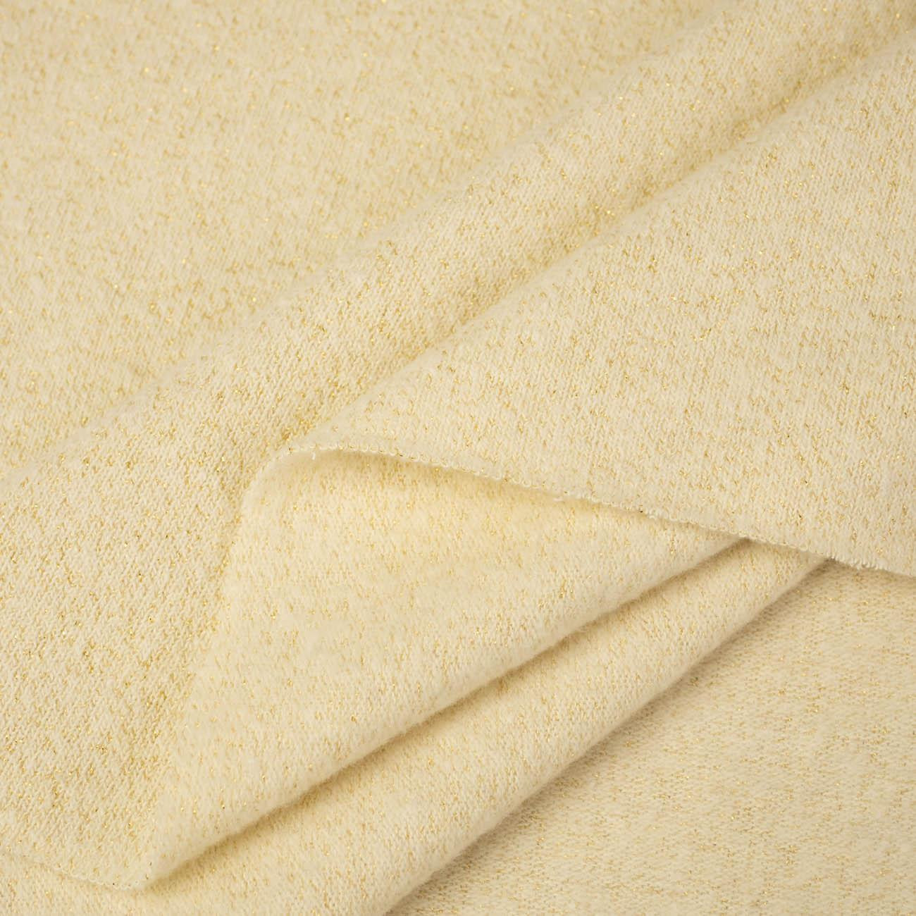 Dzianina swetrowa z lureksową nitką 200g (ECRU - BUTTER YELOW)