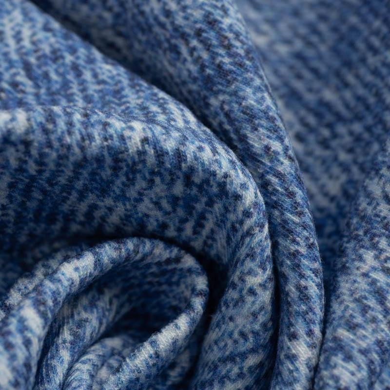 PRZECIERANY JEANS (niebieski) - dresówka pętelkowa