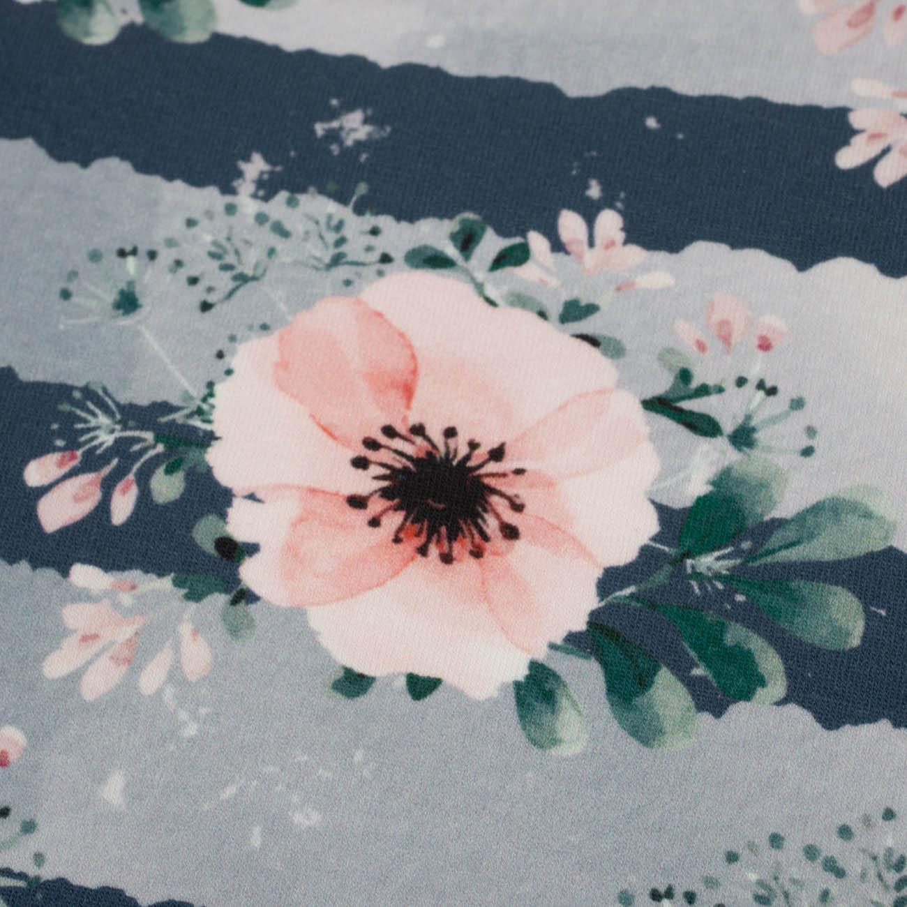 CEDRIC'S GARDEN / granatowy - dresówka pętelkowa