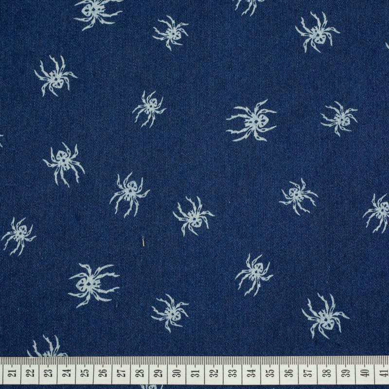 PAJĄKI / ciemny jeans - tkanina jeansowa TJ195