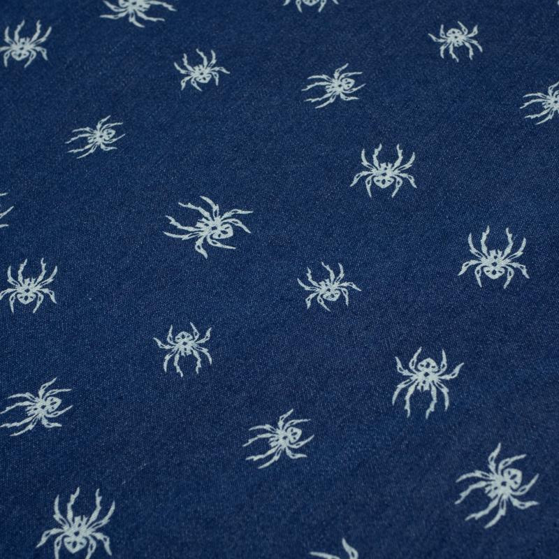 PAJĄKI / ciemny jeans - tkanina jeansowa TJ195
