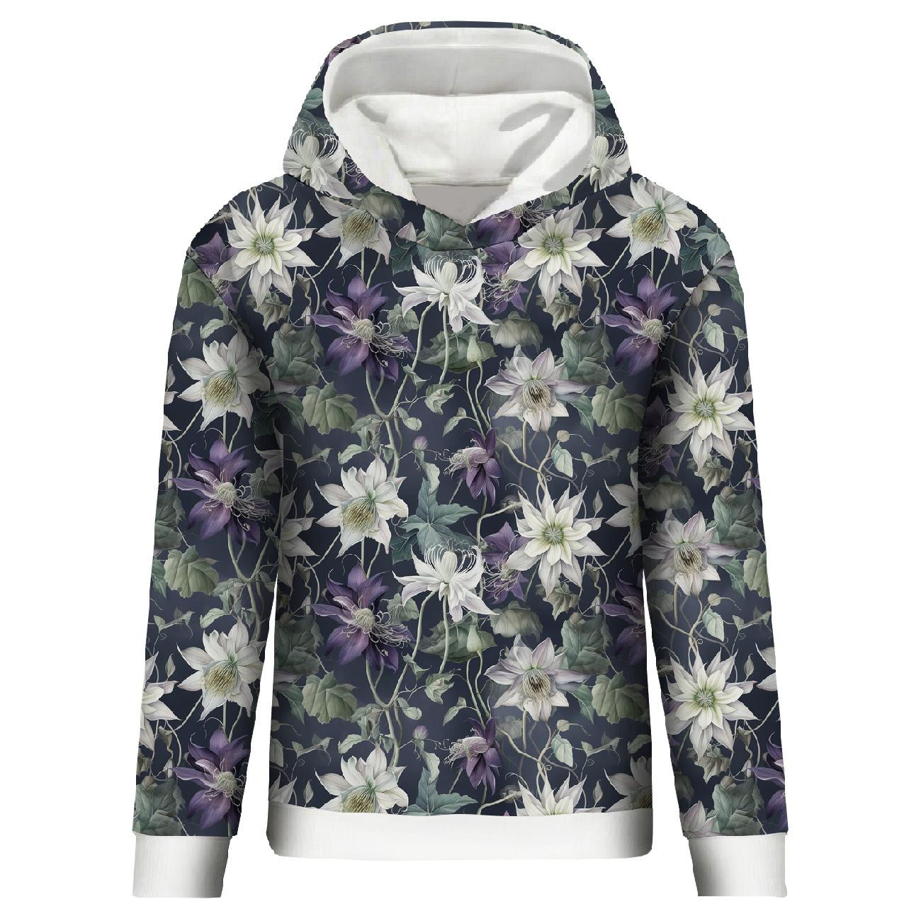 PASTEL FLOWERS WZ.6 - lekka dzianina drapana