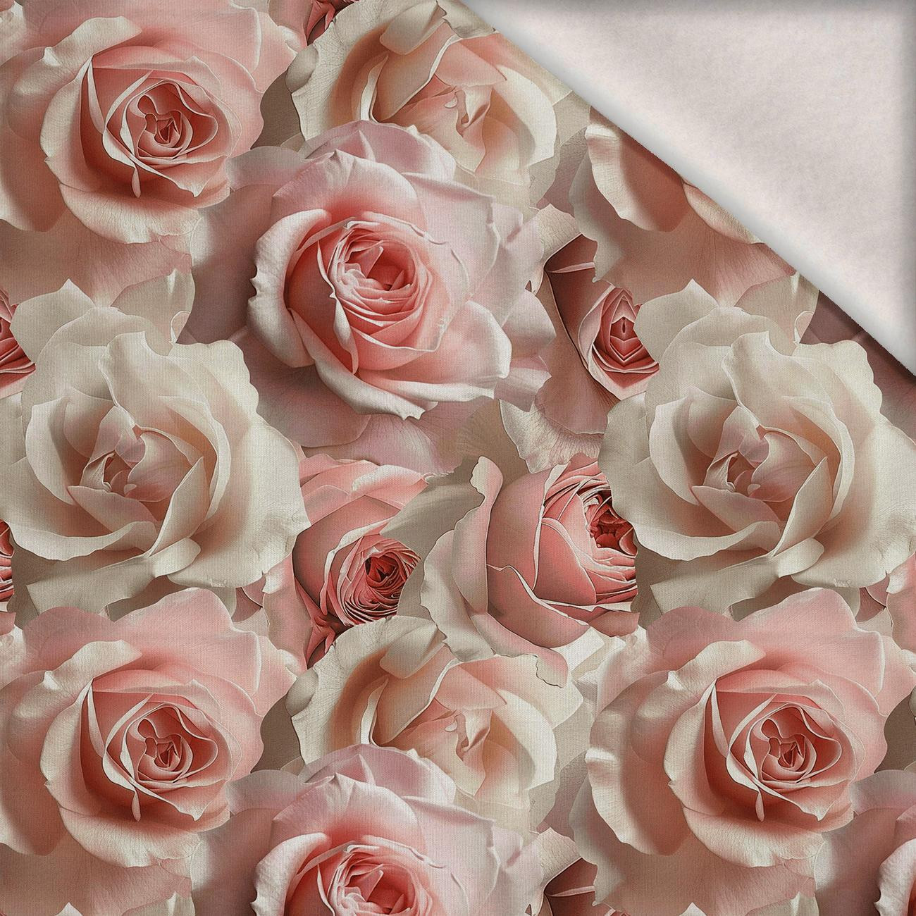 PASTEL FLOWERS WZ.7 - dzianina drapana z elastanem ITY