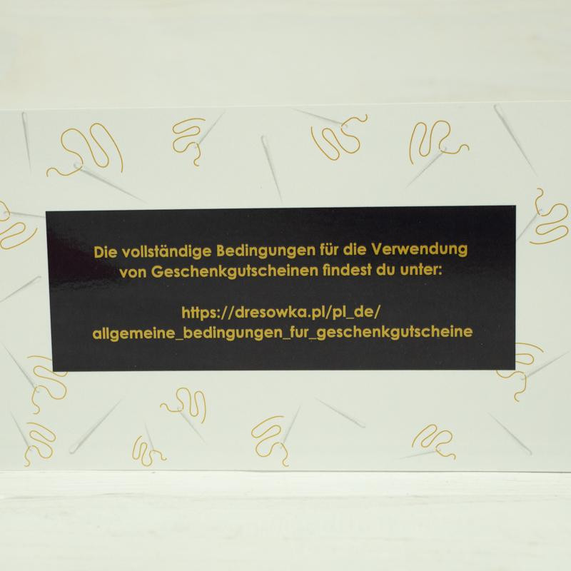 BON UPOMINKOWY - 100 EUR - DE