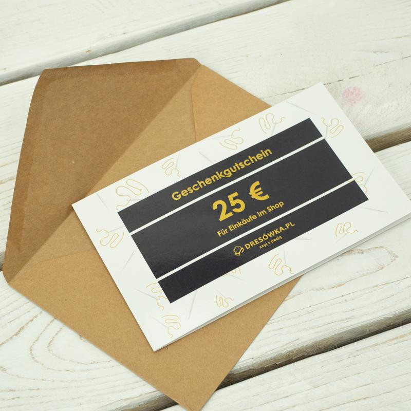 BON UPOMINKOWY - 25 EUR - DE