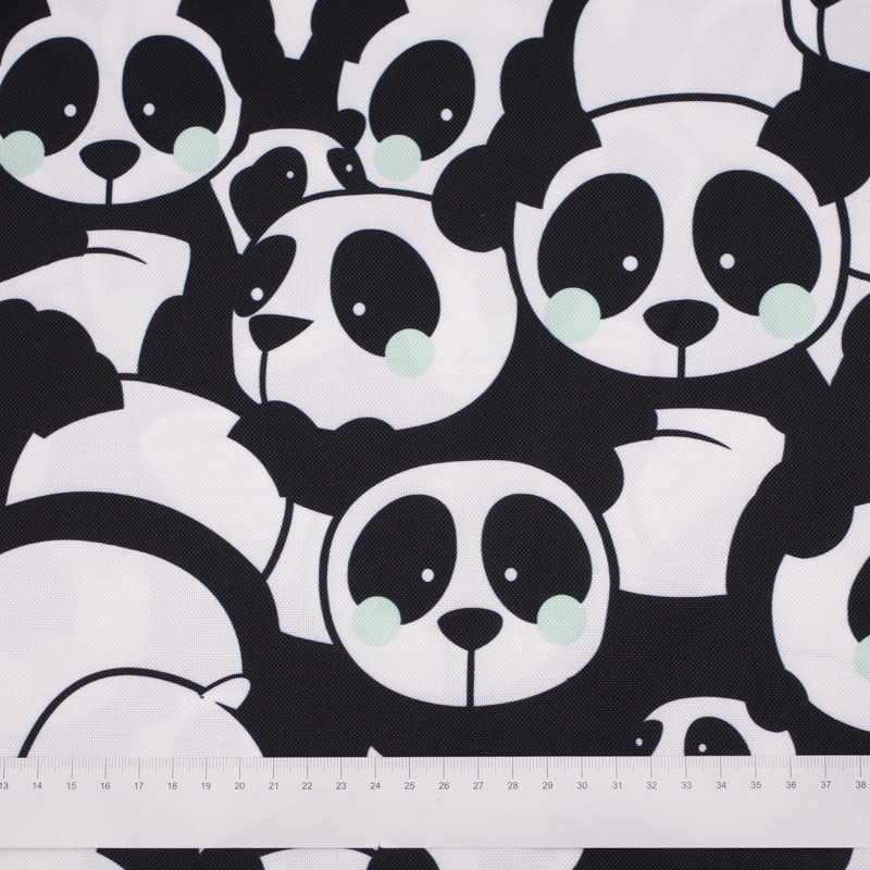 PANDY / mięta - tkanina wodoodporna 