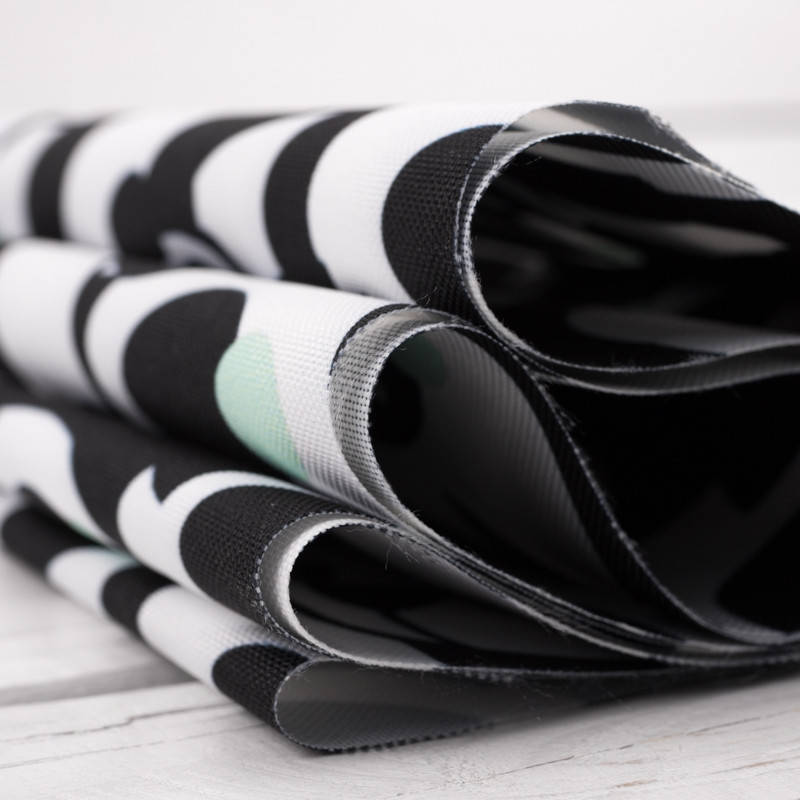 PANDY / mięta - tkanina wodoodporna 