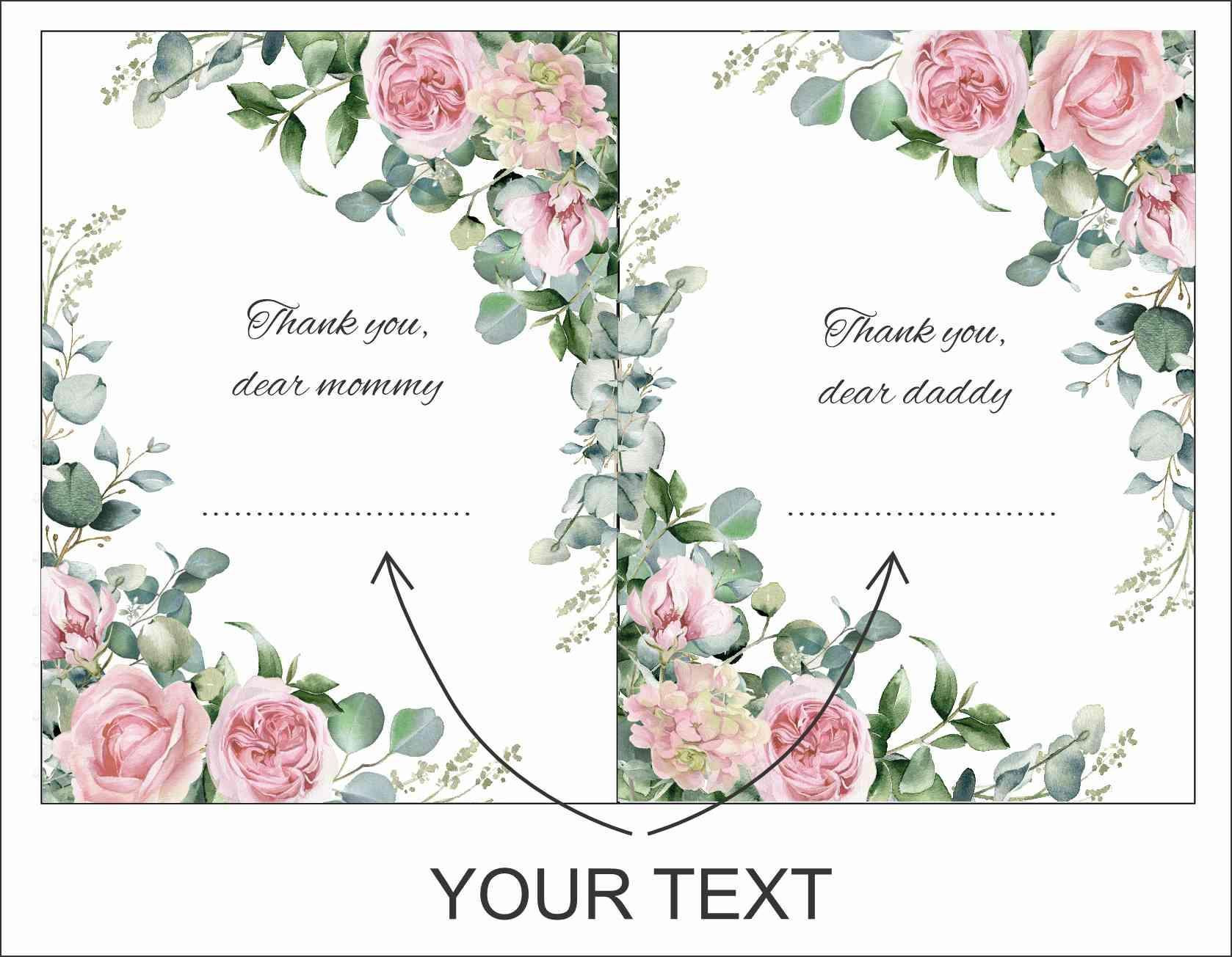 POKROWIEC NA BUTELKĘ -  Thank you - DIY set 