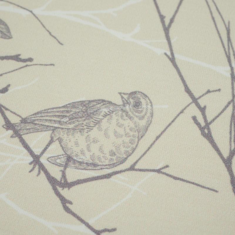 PTAKI / beżowy - dresówka pętelkowa 