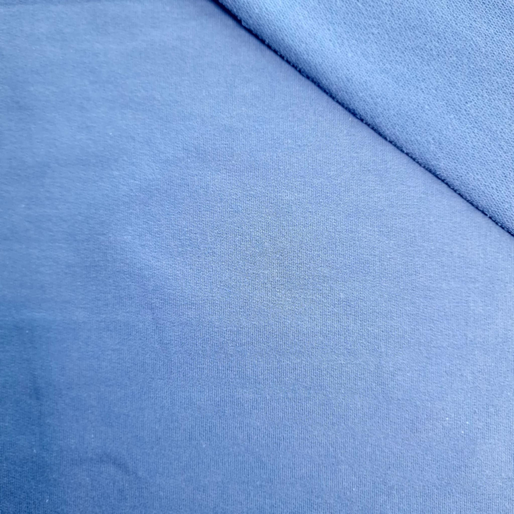 Dresówka pętelkowa PREMIUM - niebieski pudrowy (MUTED BLUE)