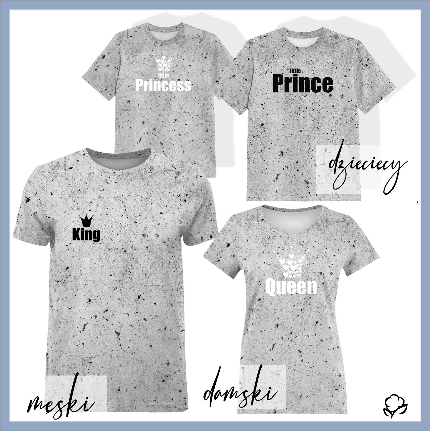 T-SHIRT DZIECIĘCY - LITTLE PRINCESS / beton - single jersey
