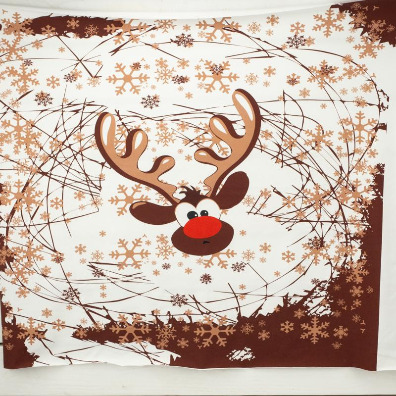 RENIFER / brązowy L (75cm x 80cm) - panel single jersey TE210