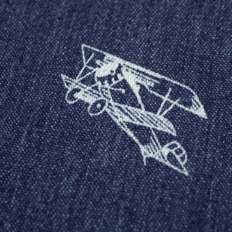 SAMOLOTY / ciemny jeans - tkanina jeansowa TJ195