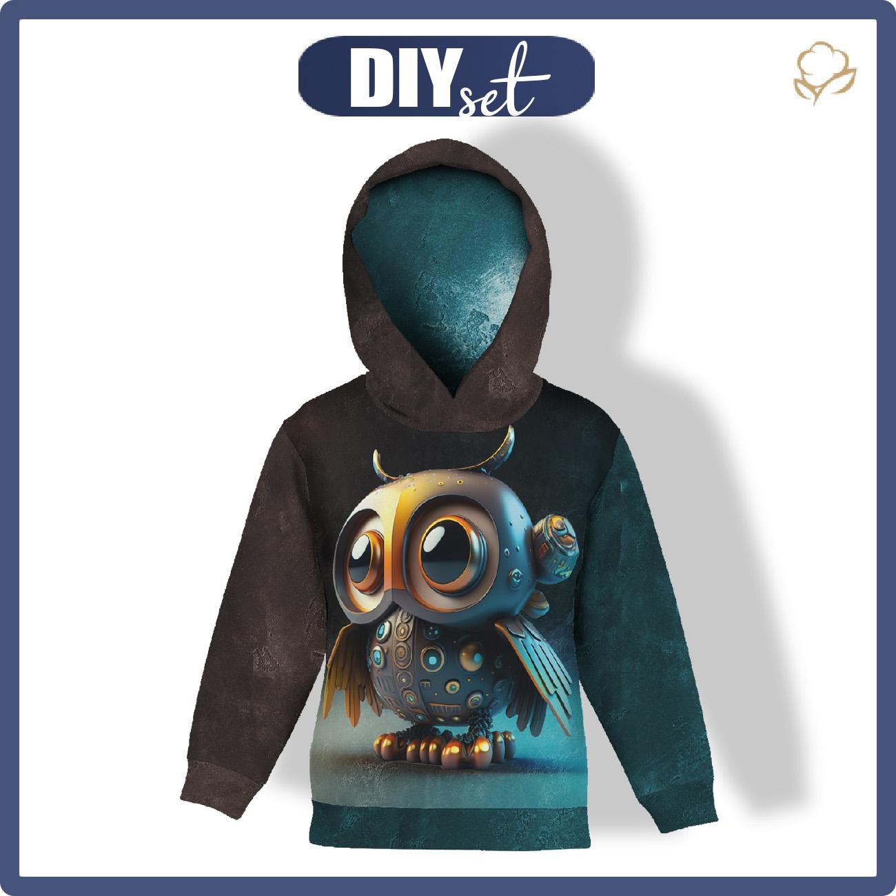 DZIECIĘCA BLUZA Z KAPTUREM (ALEX) - OWL wz.2  - zestaw do uszycia