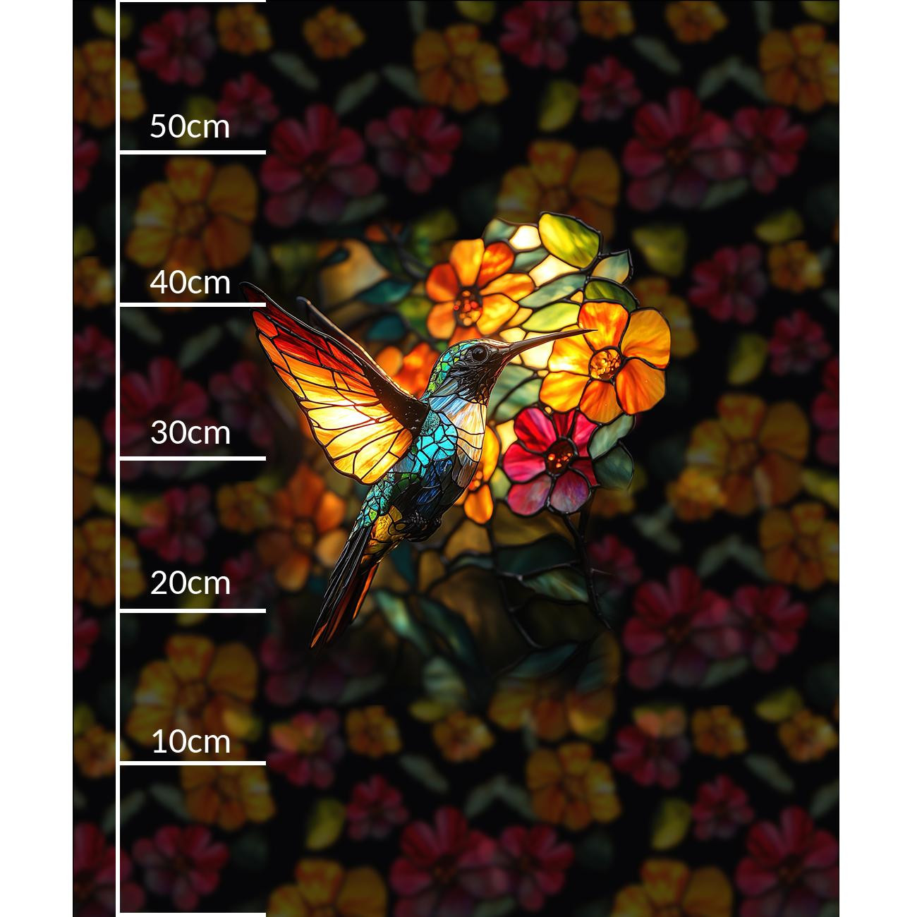 STAINED GLASS WZ.8 - panel (60cm x 50cm)- single jersey z elastanem ITY