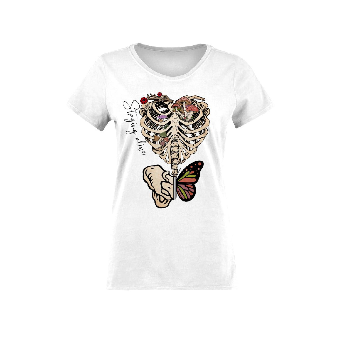 T-SHIRT DAMSKI - STAYING ALIVE - single jersey