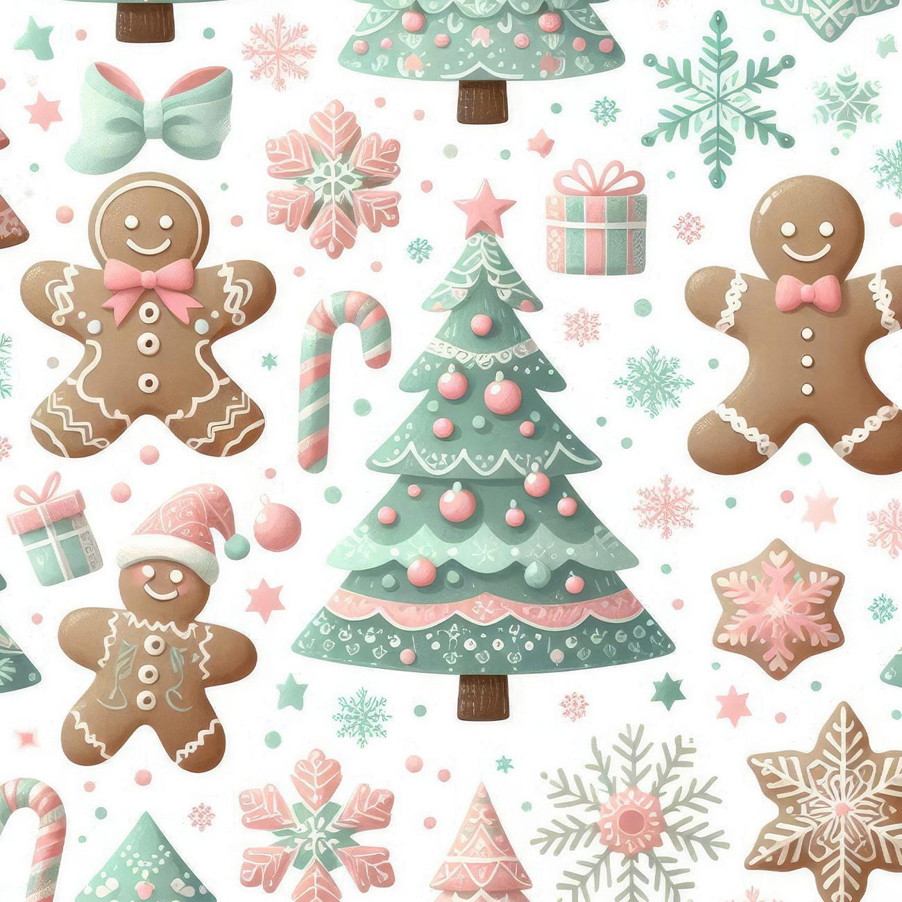 Pastel Christmas wz. 2 - single jersey 