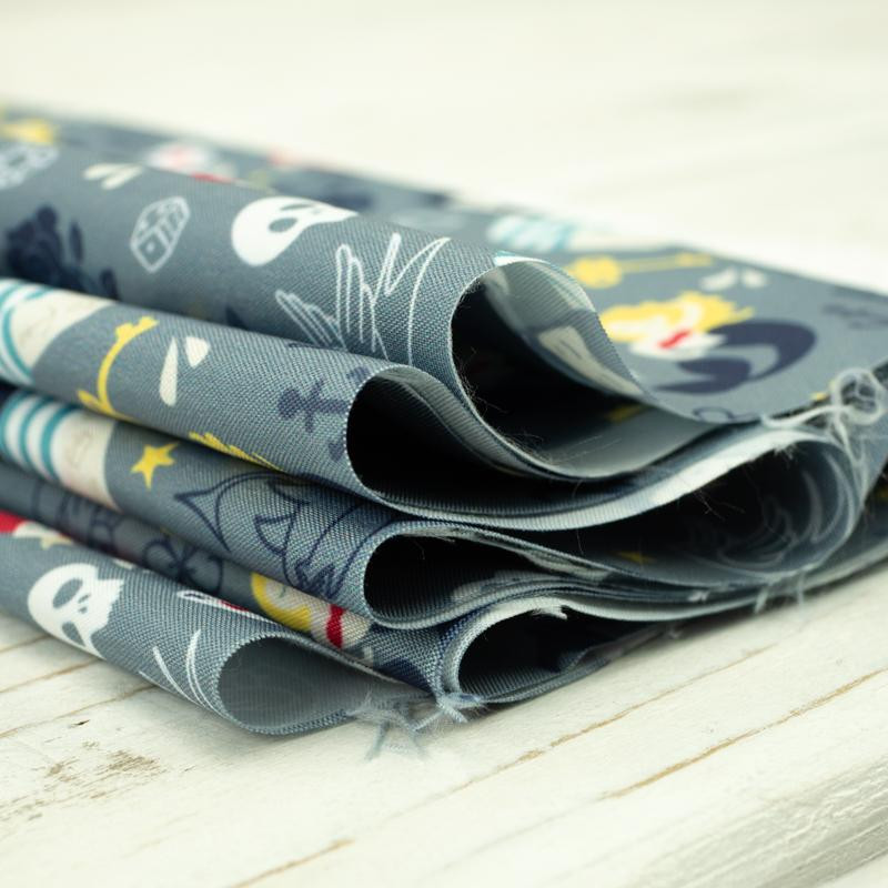 TATTOO / szara  - tkanina szybkoschnąca