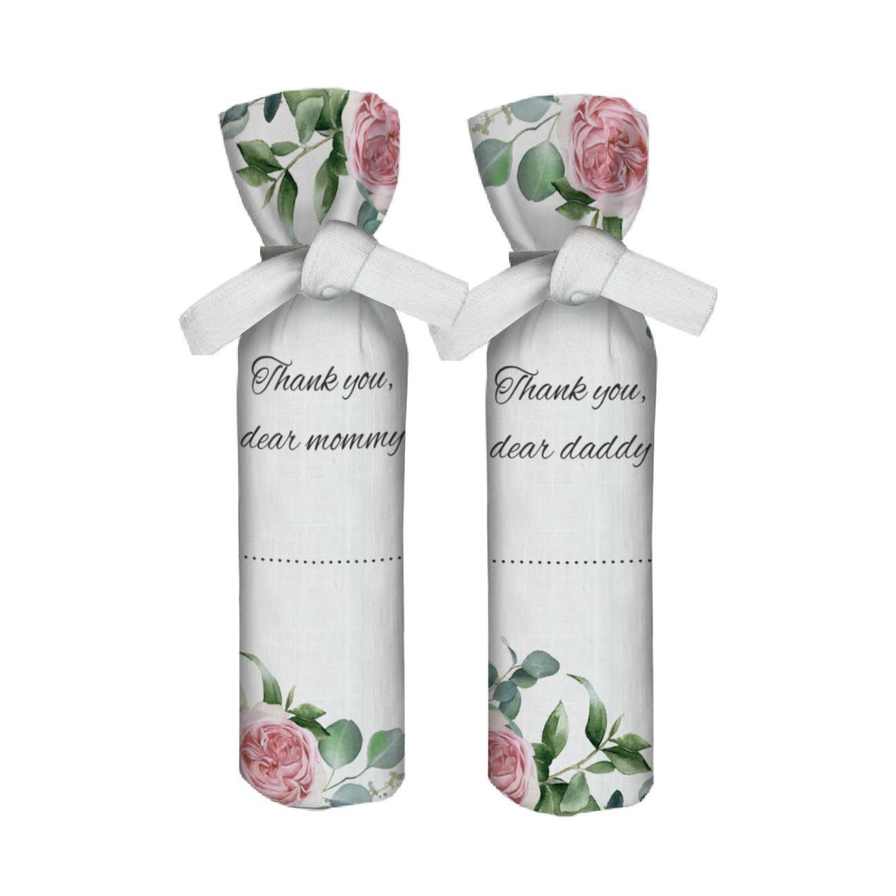 POKROWIEC NA BUTELKĘ -  Thank you - DIY set 