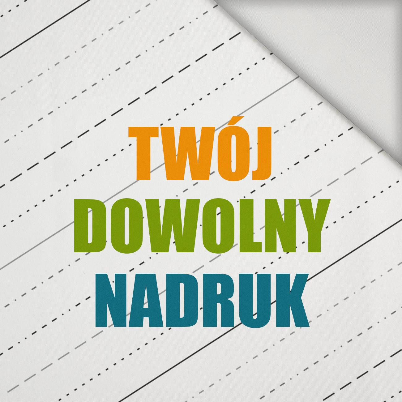 MATERIAŁ Z WŁASNYM NADRUKIEM - lycra 300g