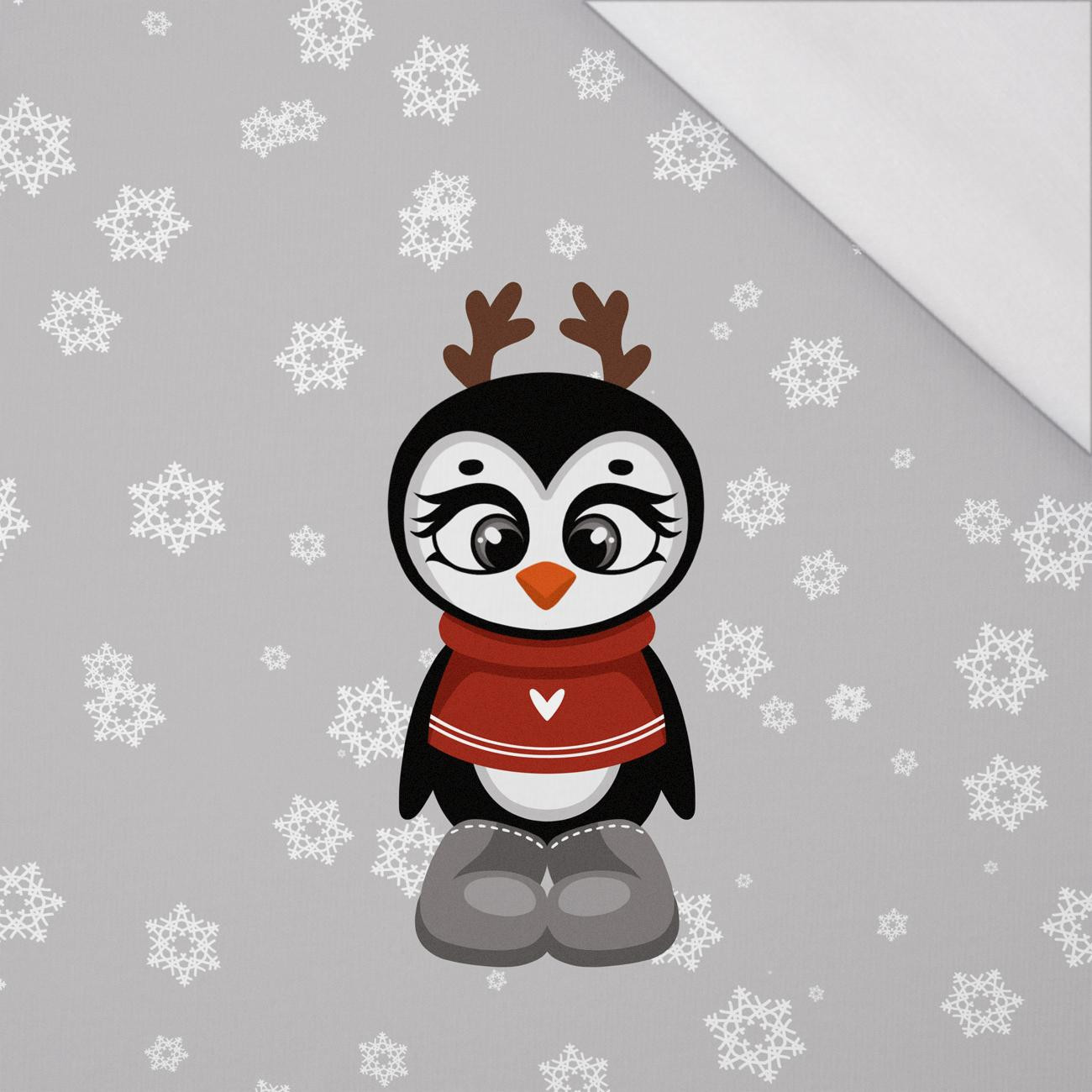 WINTER ANIMALS wz.7 - panel (60cm x 50cm) SINGLE JERSEY