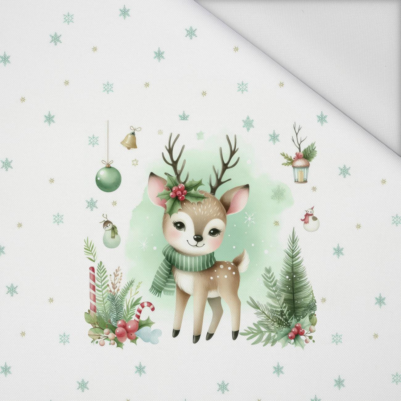 WINTER ANIMALS wz.9 - panel (60cm x 50cm) tkanina wodoodporna