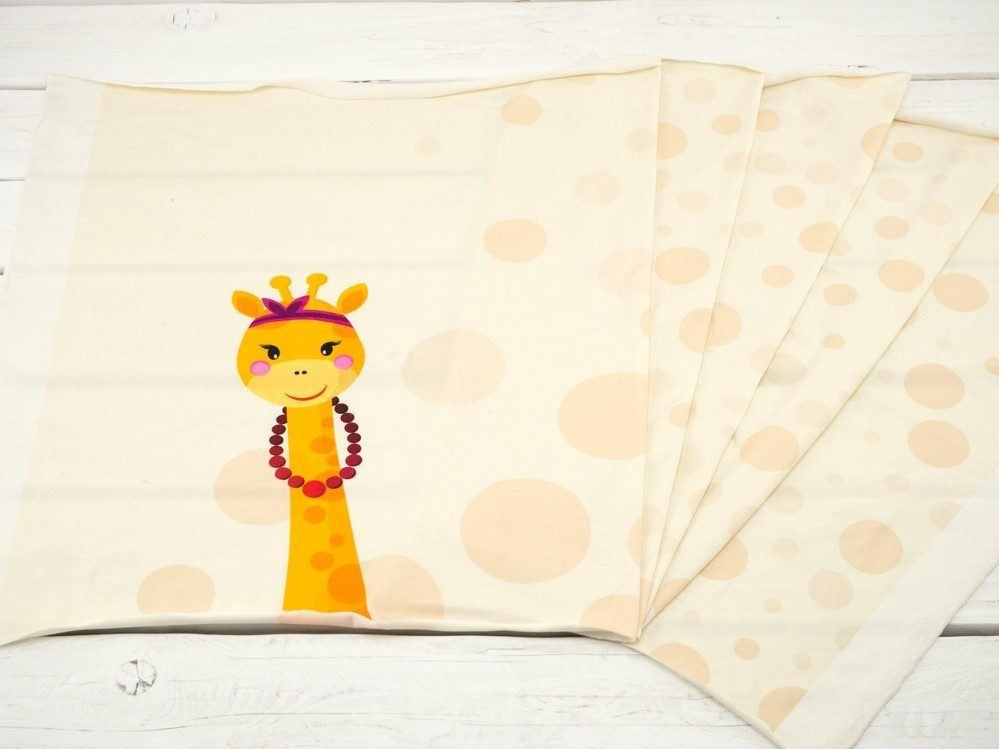 ŻYRAFA - panel single jersey TE210 (53cm x 160cm)