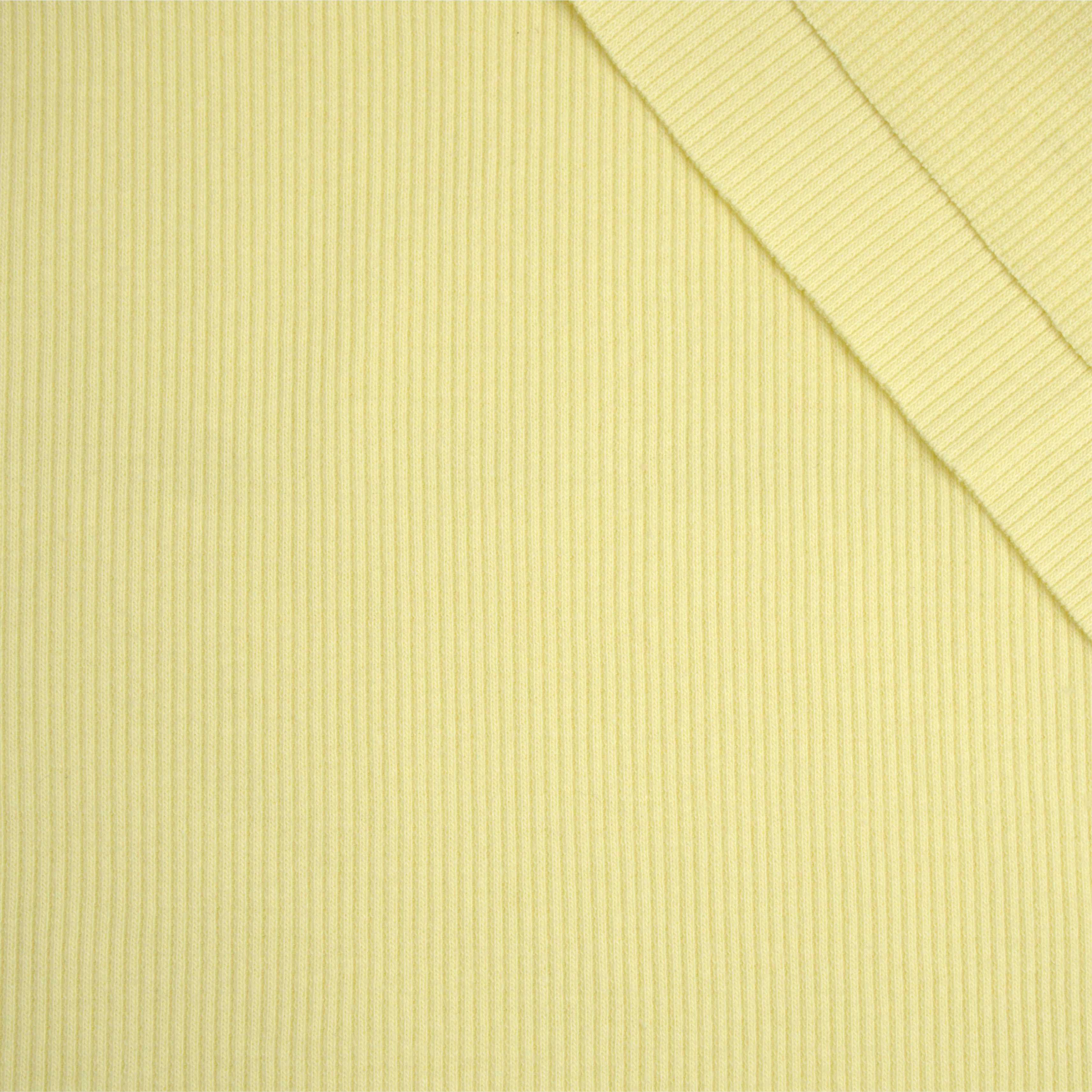 D-173 ŻÓŁTY (BUTTER YELLOW) - Dzianina prążkowana (ściągaczowa)