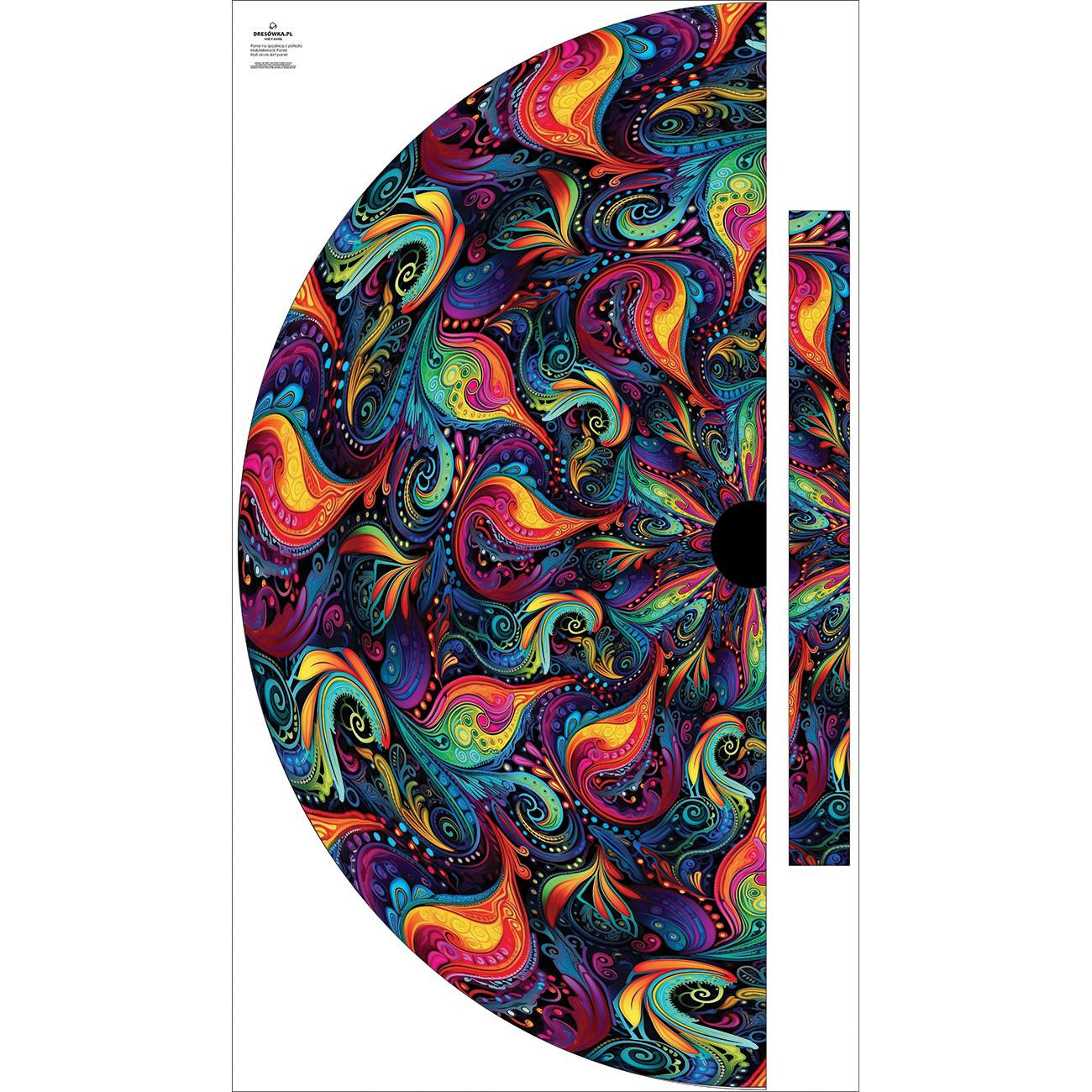 Panel na spódnicę "MAXI" - krepa/ Abstraction wz.22