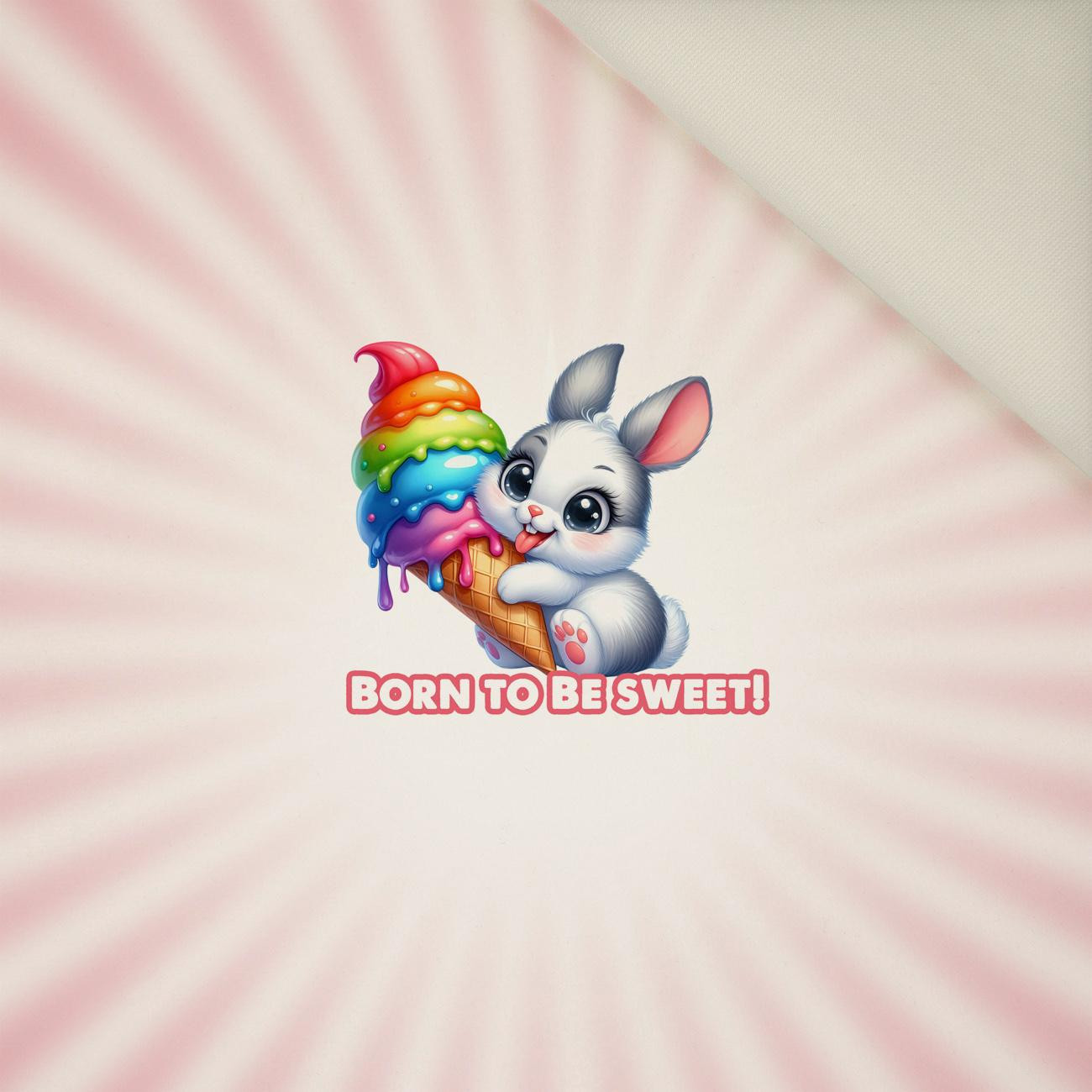 CUTE ANIMALS wz.13 - panel (60cm x 50cm) - Welur tapicerski