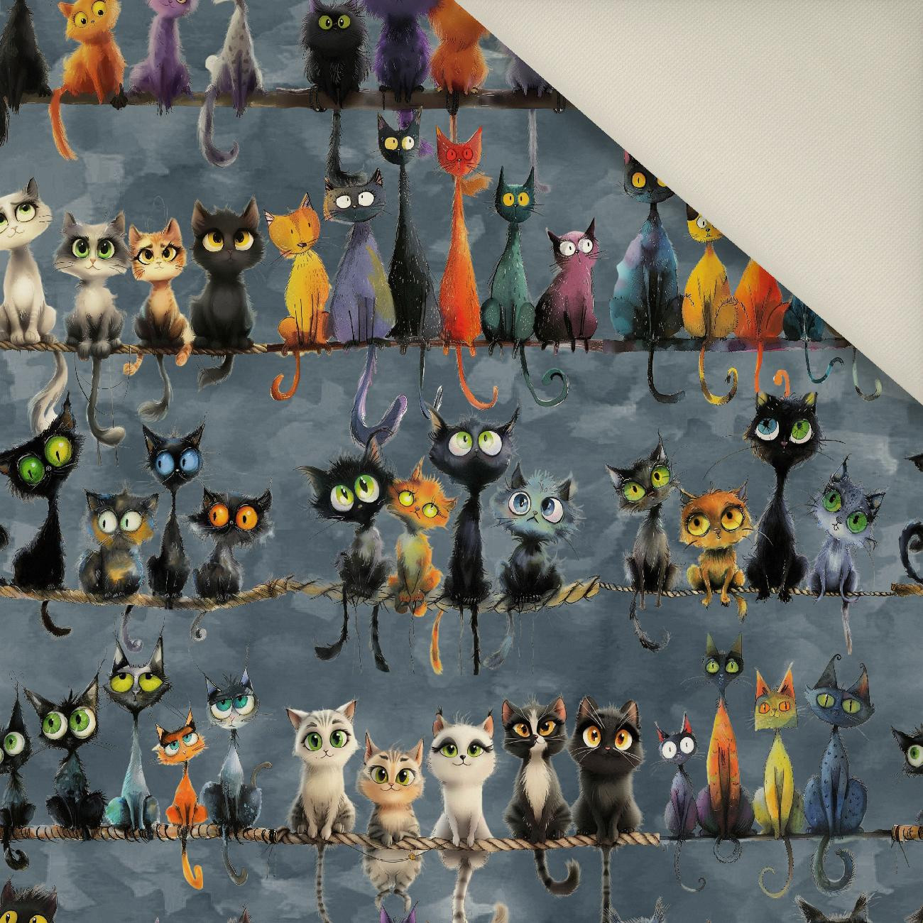 ANIMALS WZ.12- Welur tapicerski