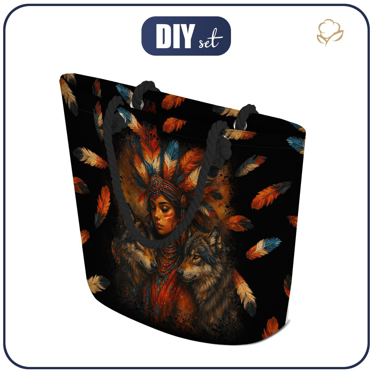 TORBA SHOPPER - AROUND THE WORLD WZ.20 - zestaw do uszycia