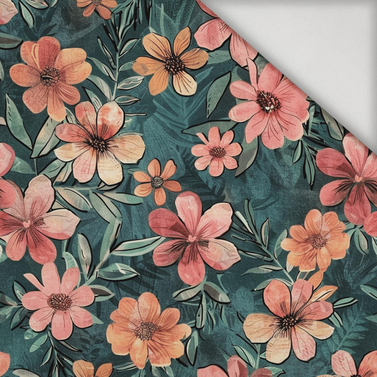 AUTUMN FLOWERS WZ. 1 - lycra 300g