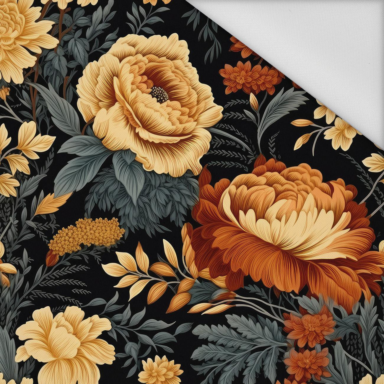 AUTUMN FLOWERS WZ. 3 - tkanina wodoodporna